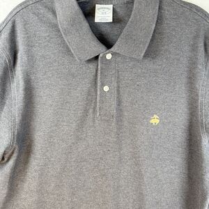 Brooks Brothers Performance Polo 100% Cotton Dark Grey Classic Preppy Sz XL